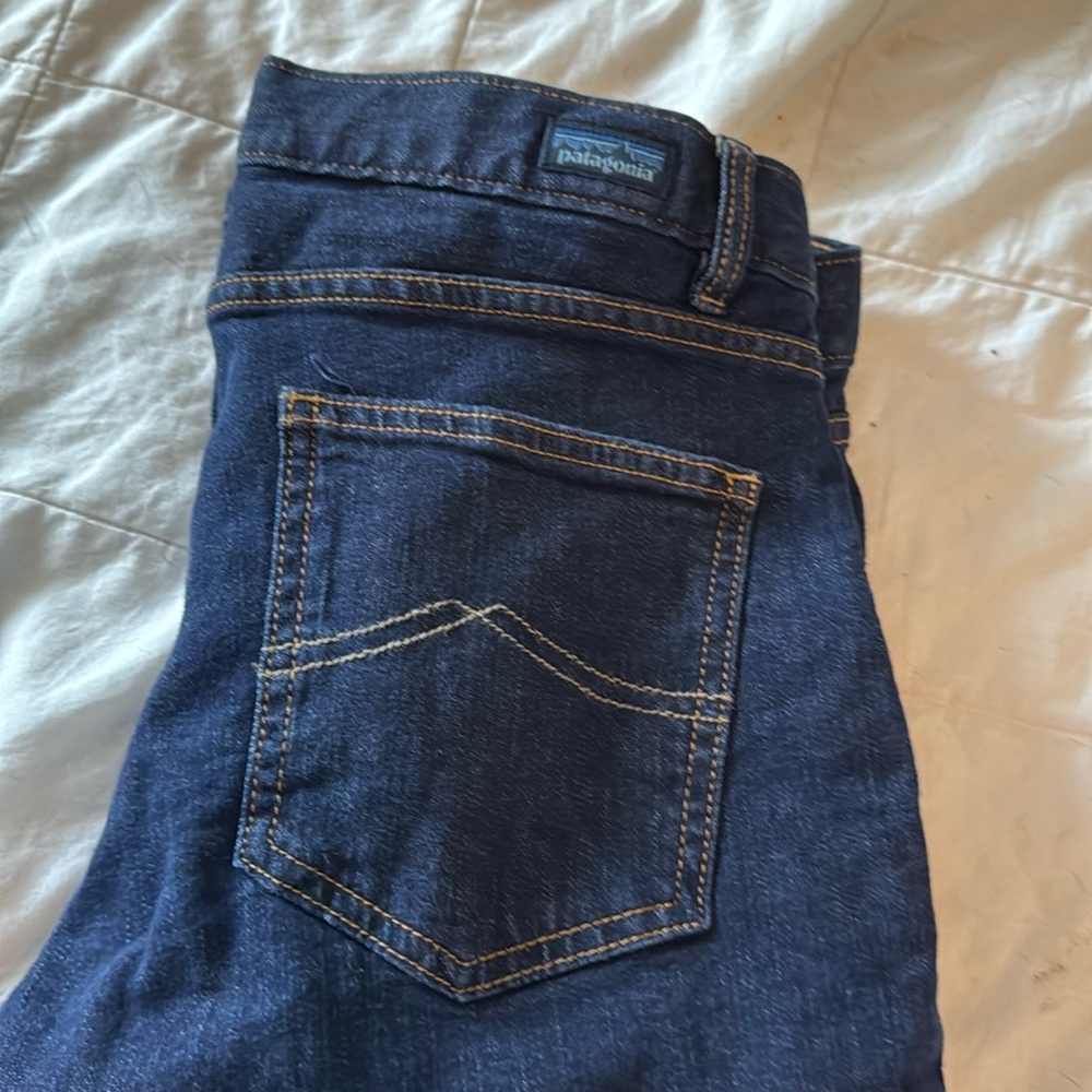 Patagonia Women's Slim Straight Leg Jeans - Dark Blue
